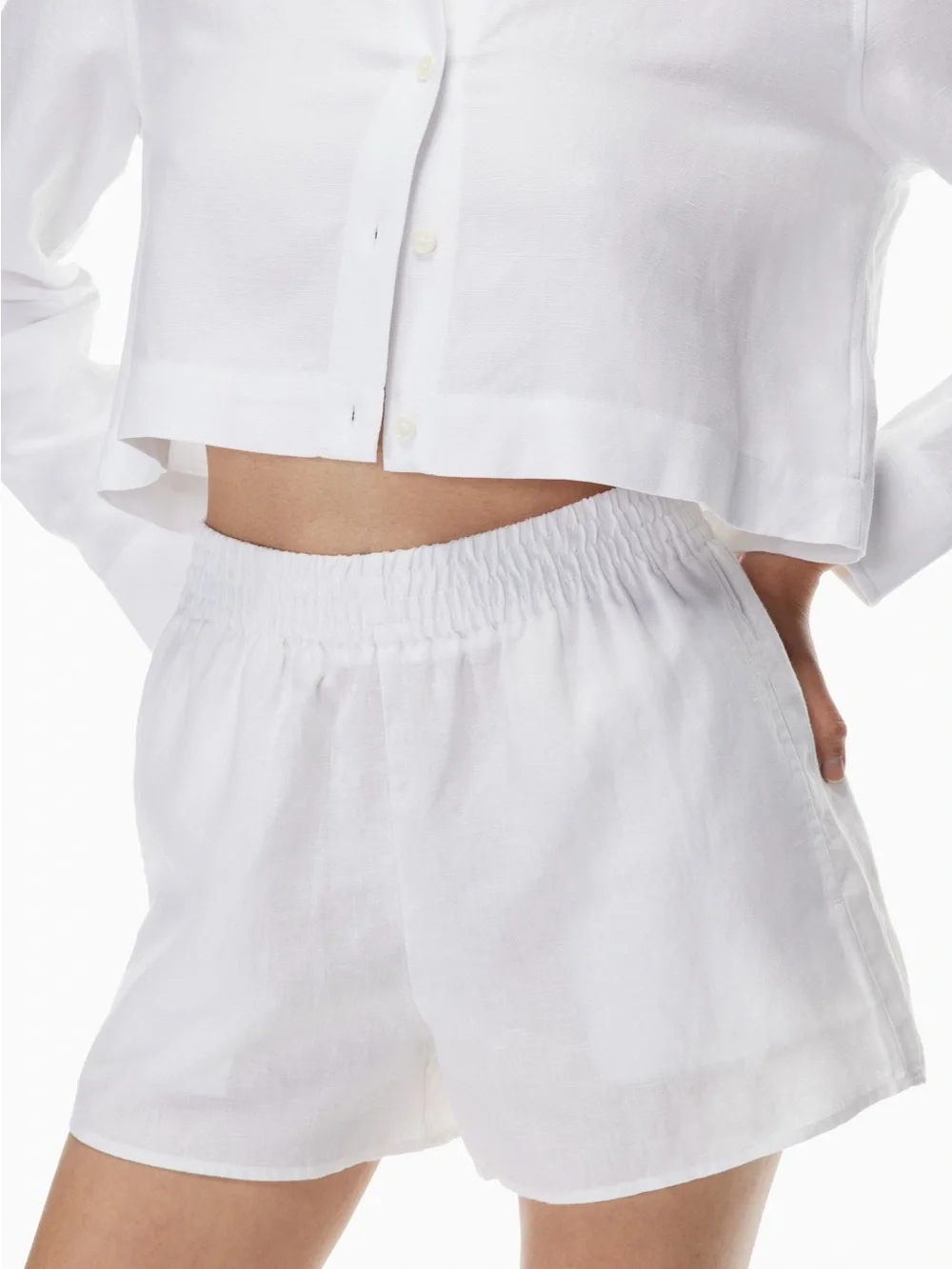 Aritzia Wilfred Gelato Linen Short
